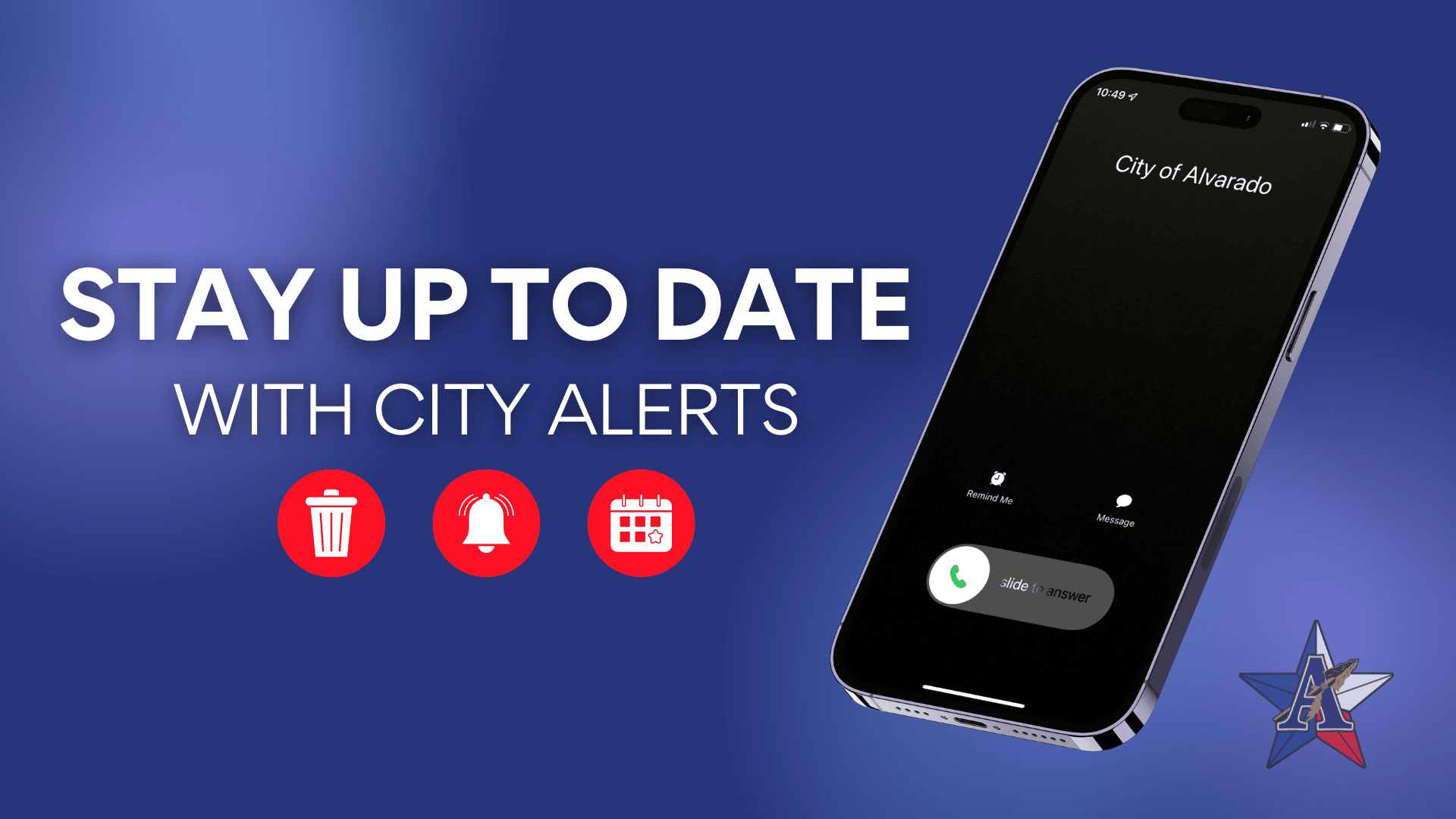 Stay Up To Date With City Alerts Graphic