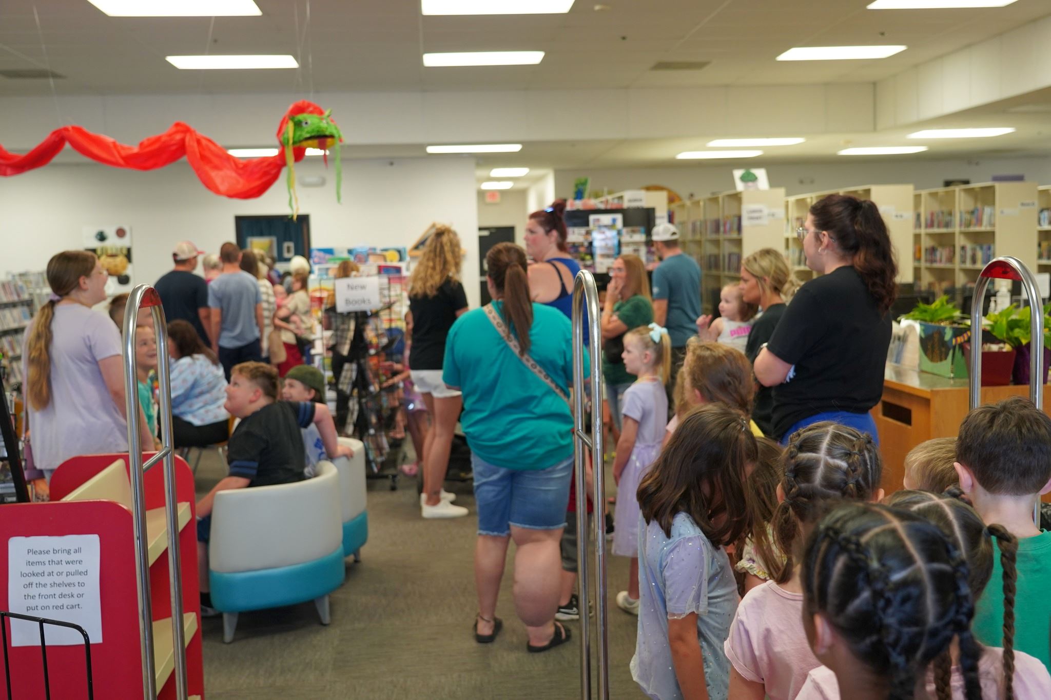 Patrons in the Library